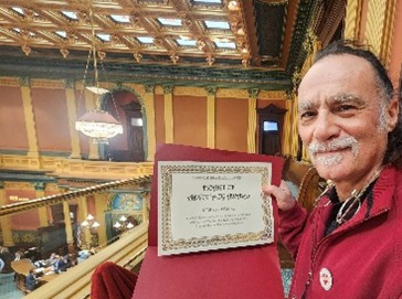 Mark at the Michigan State Capitol in Lansing